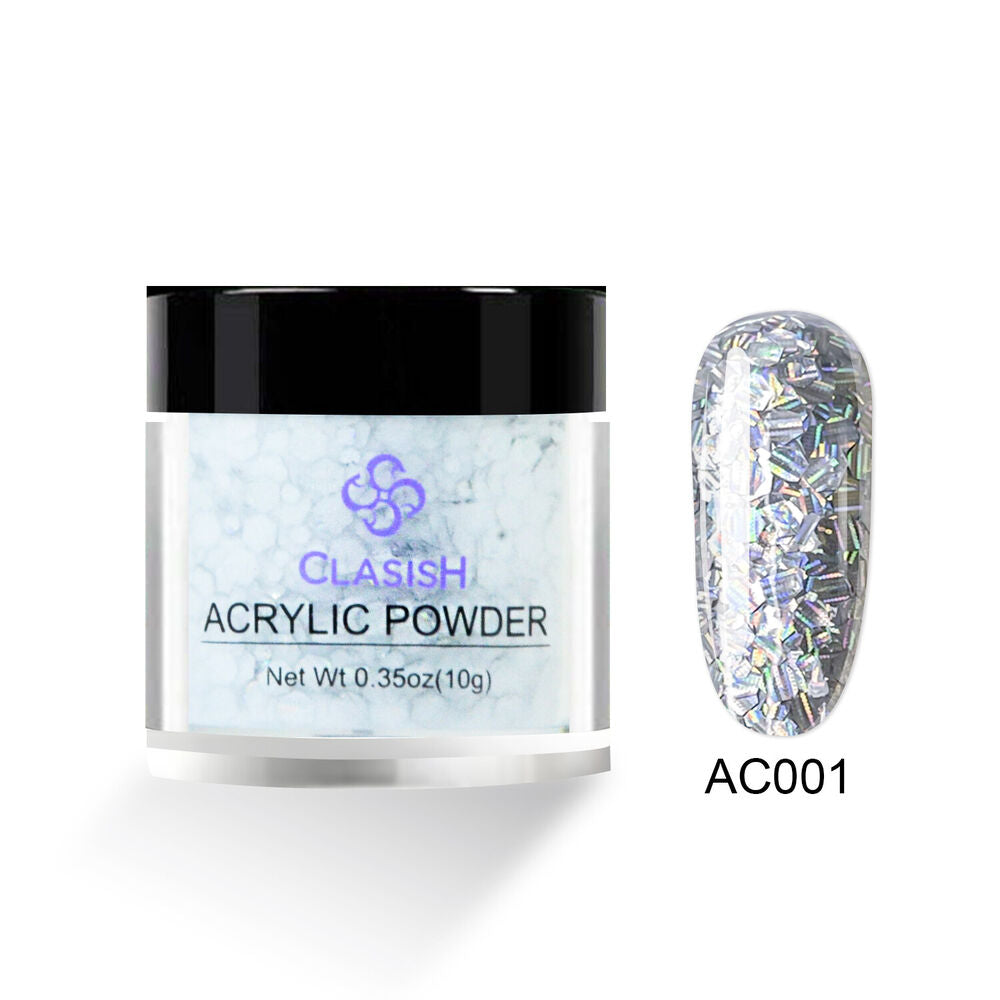 New Clasish Acrylic Glitter Powder for Nail Art False Tips Nail Deco