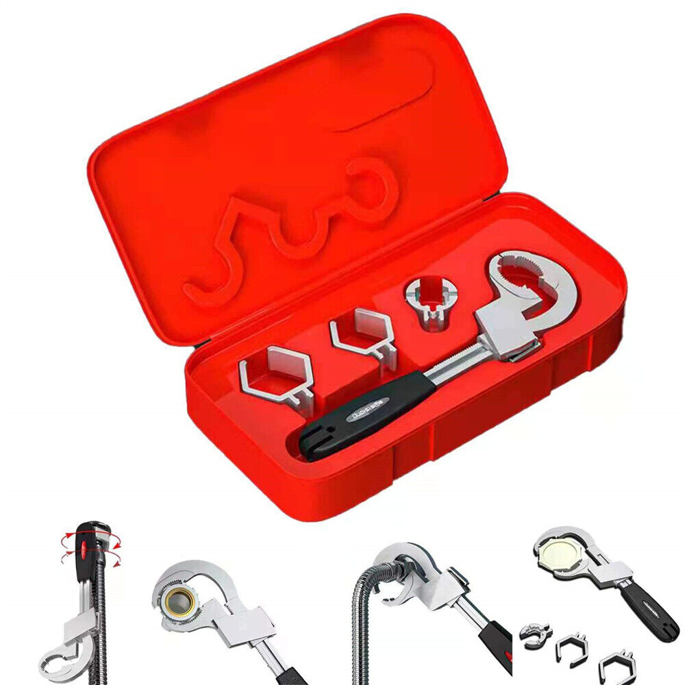 Multifunction Adjustable Double-ended Wrench Bathroom Water Pipe SpannersTool