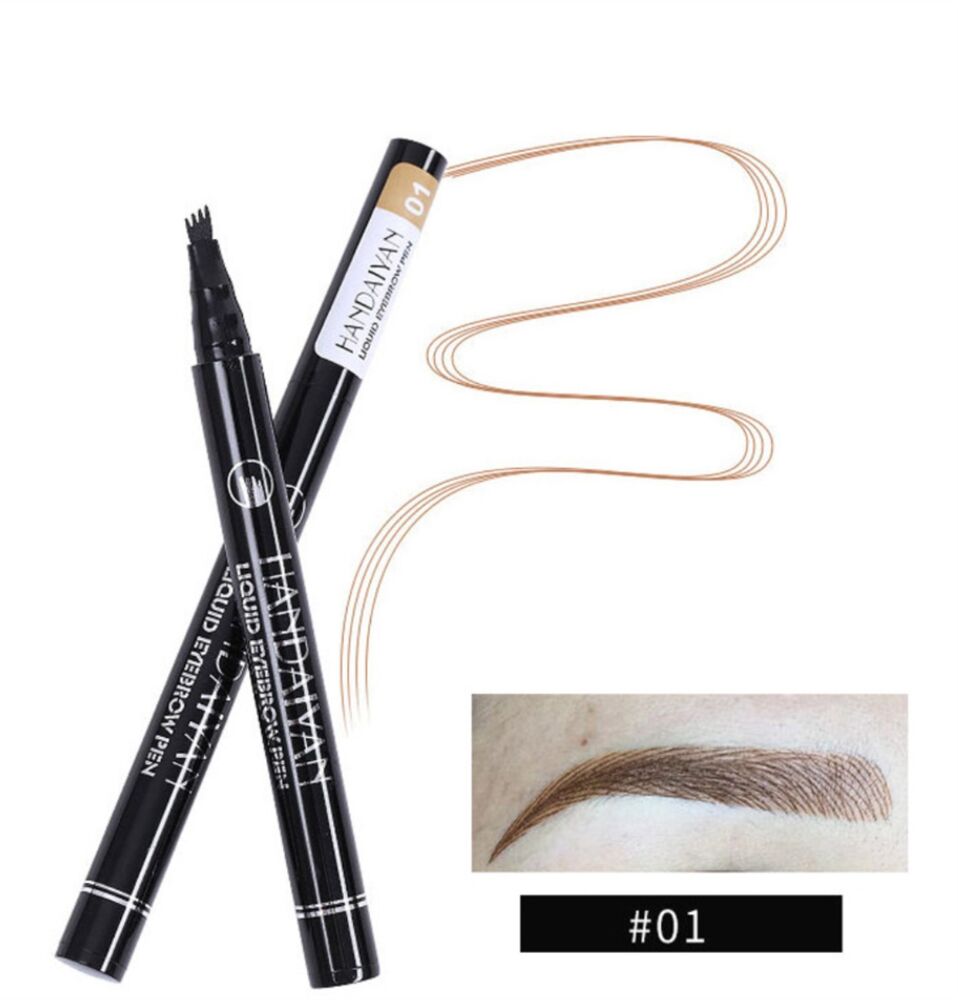 Waterproof Microblade Fork Eyebrow Liner Liquid Brush Tattoo Pen Pencil Ink