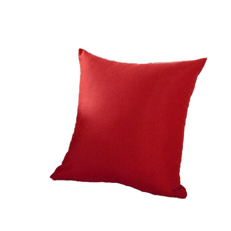 Multicoloured Plain Solid Colour Cushion Cover Covers Decorative Pillow Case