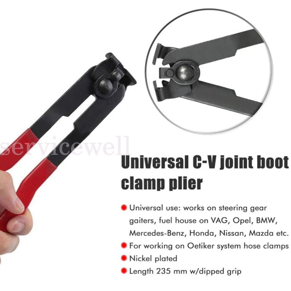 Auto CV Joint Boot Clamps Pliers 2pcs/Set Automobile Car Banding Clamp Tool Kit