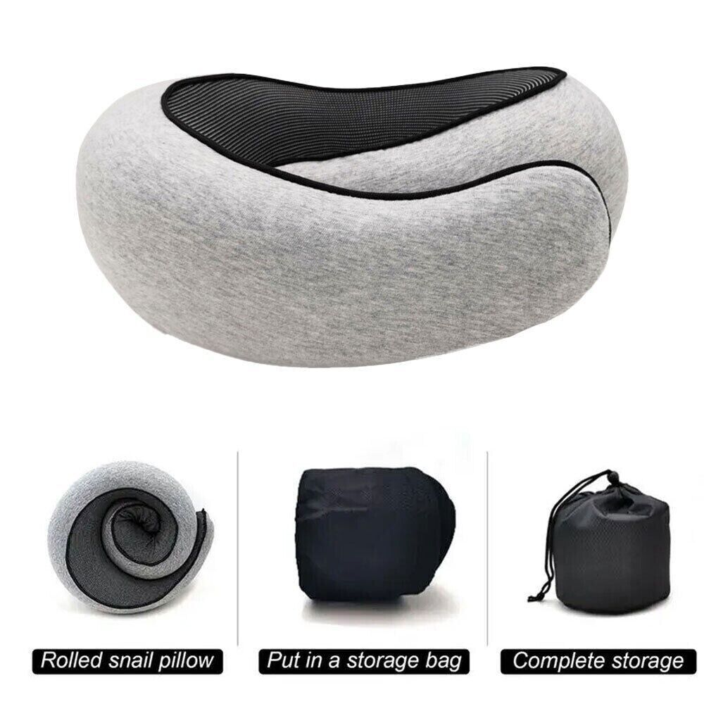 Memory Foam U Shaped Travel Pillow Neck Support Soft Head Rest Plane Car Cushion