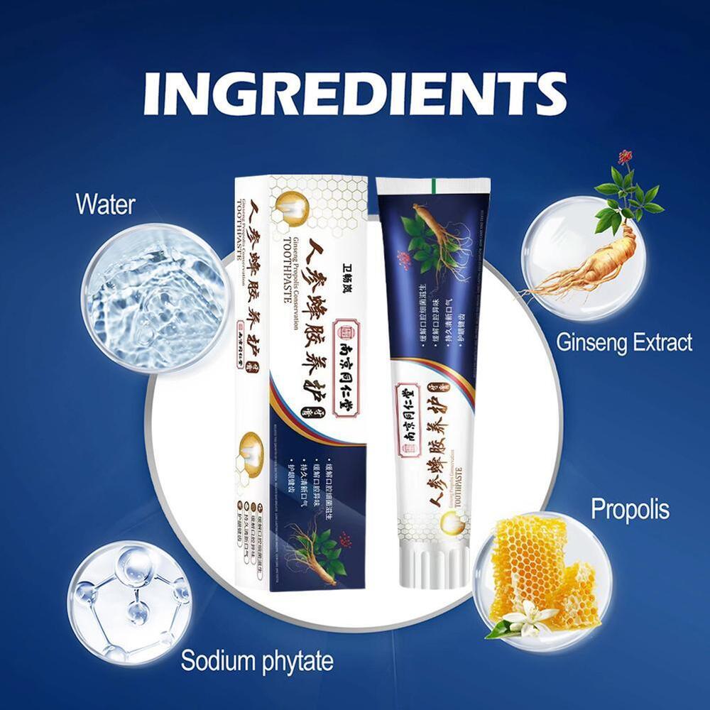 Ginseng Propolis Conservation Toothpaste，Loose Teeth Care Toothpaste