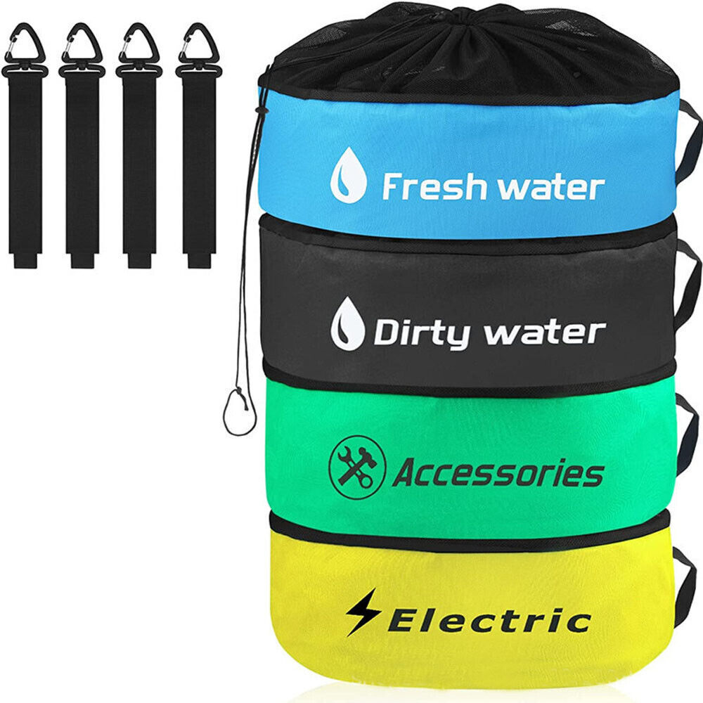 Hose Bag Caravan Camping RV Cable Organizer Water Hose Electrical Cords Storage