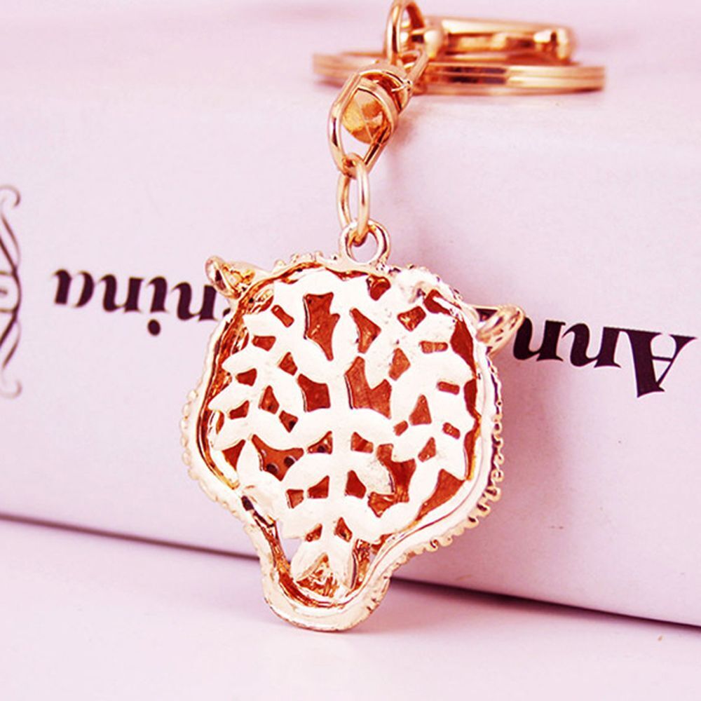 Gift Leopard Head Key Ring Leopard Head Keychain Car Key Chain Animal Pendant