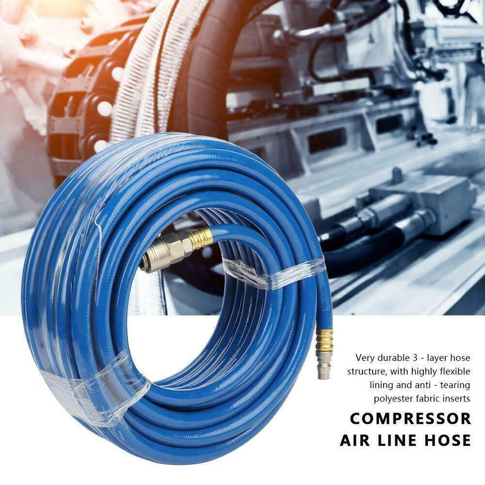 10M Fitted Air Compressor Hose 12mm Nitto Type Air Tool Fitting Hose Pu Pipe