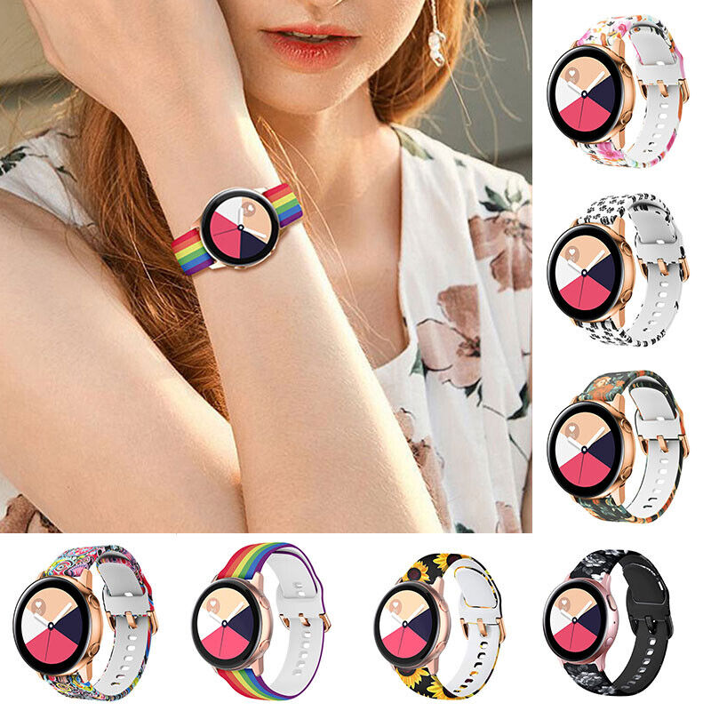 Silicone Sports Strap For Samsung Galaxy Watch Active2 40mm 44mm Wrist Band Belt