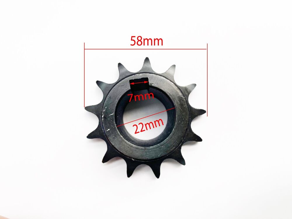 428 13T 22mm Sprocket Cog For Honda GX240 GX270 GX390 1/2 reduction Wet Clutch