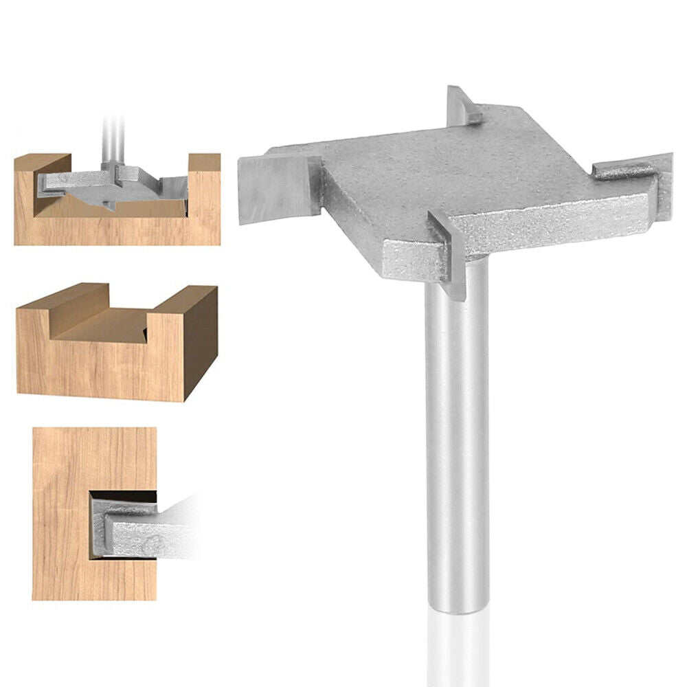 4 Wings 1/4 Shank 1.5 inch Cutting Diameter Spoilboard Surfacing Router