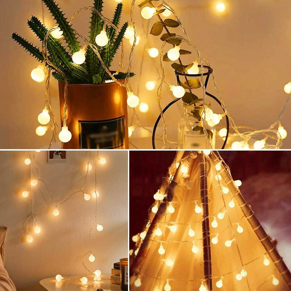 Snowflake Fairy Lights 40 LED Battery String Light for Outdoor Bedroom Christmas