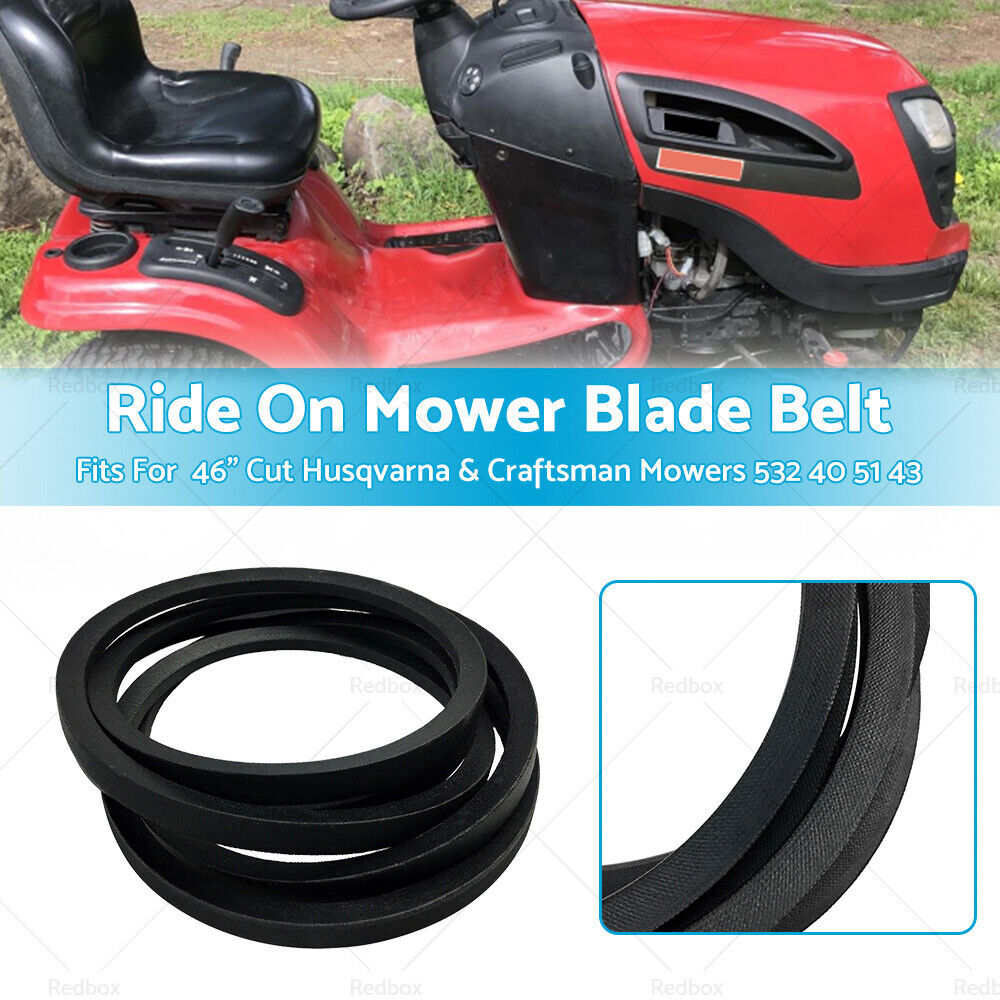 Ride On Mower Blade Belt For 46" Cut Husqvarna & Craftsman Mowers 532 40 51 43