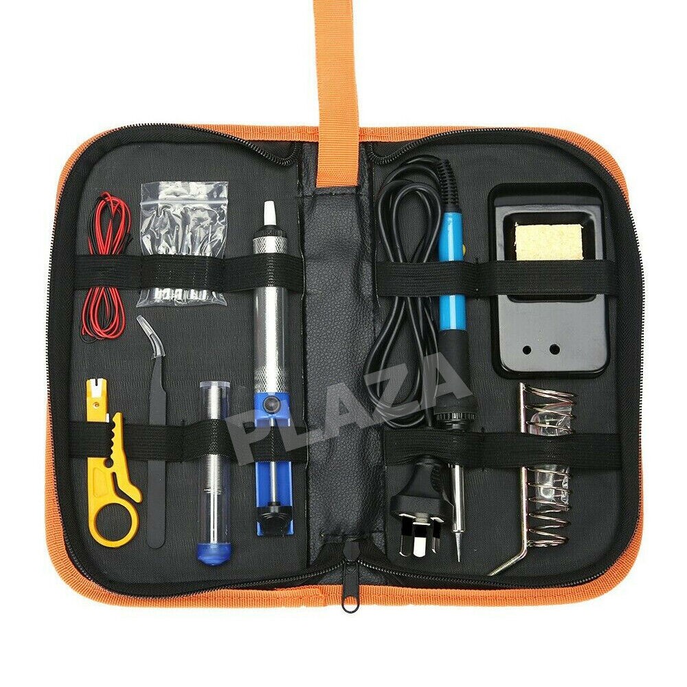 60W Electric Soldering Iron Kit Solder Welding Stand Adjustable Temperature