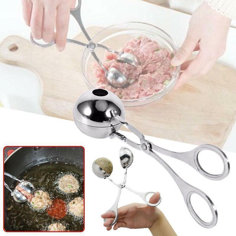 Meatball Maker Meat Baller Non Sticky Spoon thick Kitchen Stainless Steel Tool