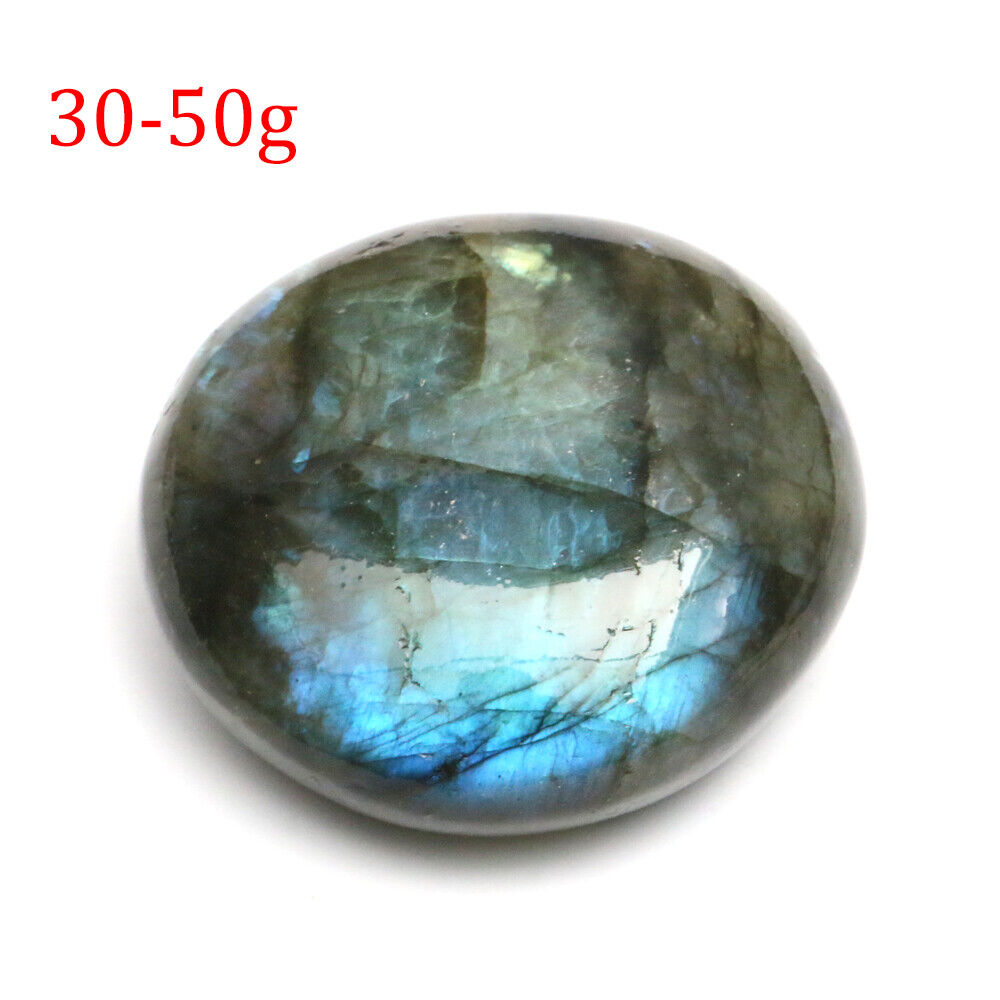 Natural Labradorite Polished Crystal Quartz Ore Specimen Palm Stone Worry Stone