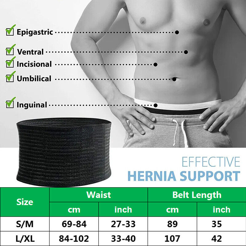 Umbilical Hernia Support Belt Abdominal Binder for Belly Button Hernias or Navel