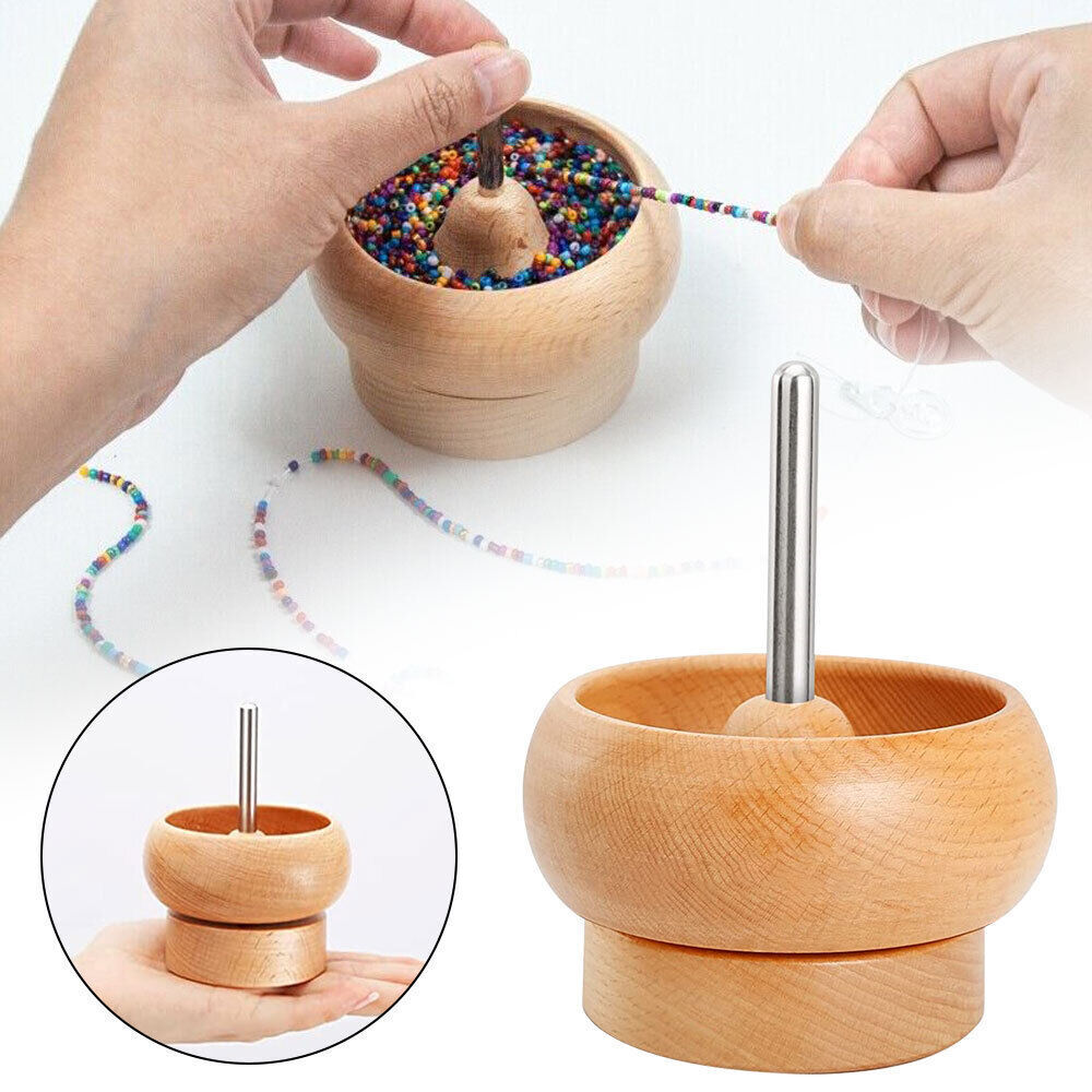 Wooden Bead Spinner Bead Making Spinner Spin Beading Bowl Jewelry Making DIY