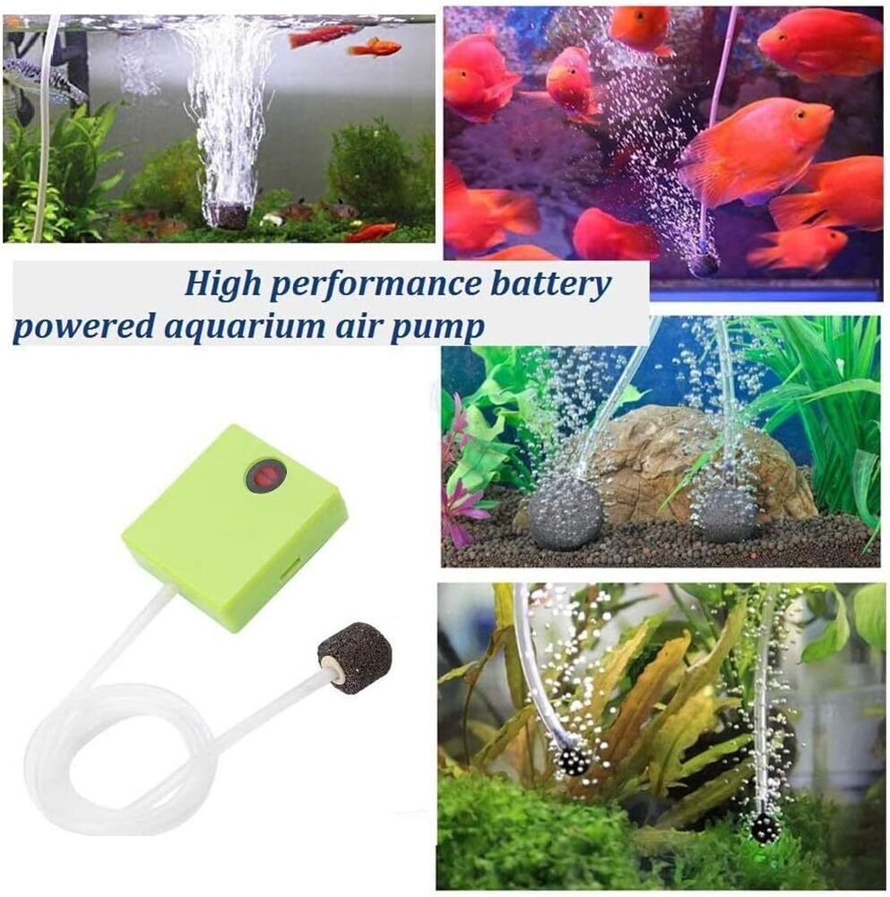 Portable Mini Aquarium Oxygen Pump Fish Tank Air Pump Battery Operated Fish Pump