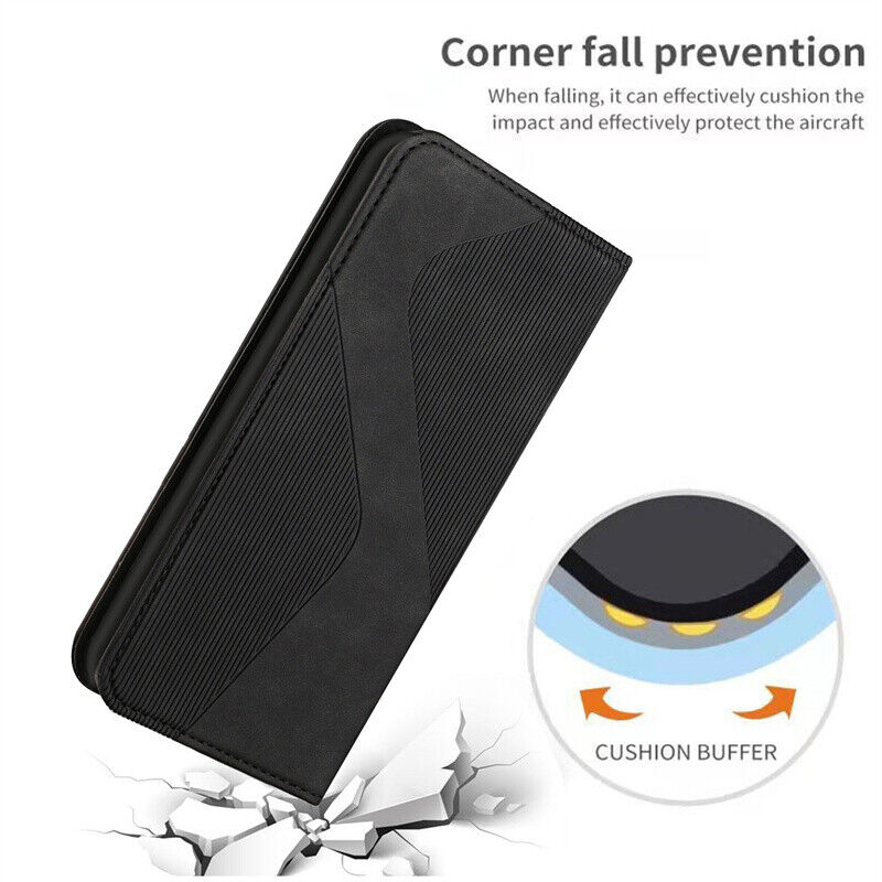 Matte Book Wallet Leather Flip Cover Case For iPhone 15 14 13 12 11 XR 7 8 Plus