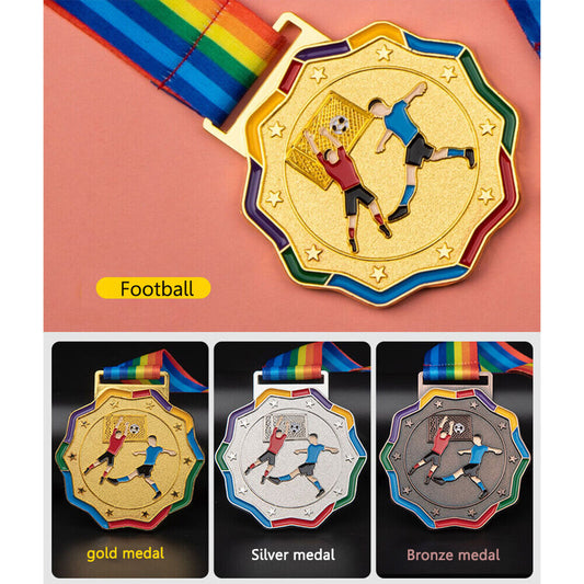 Football Game Medal Sports Competition Awards Winner Award Medals Souvenir Gi