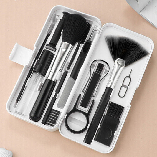 Keyboard Cleaning Set Mobile Phone Laptop Cleaning Crevice Brush Descaling 18Pcs