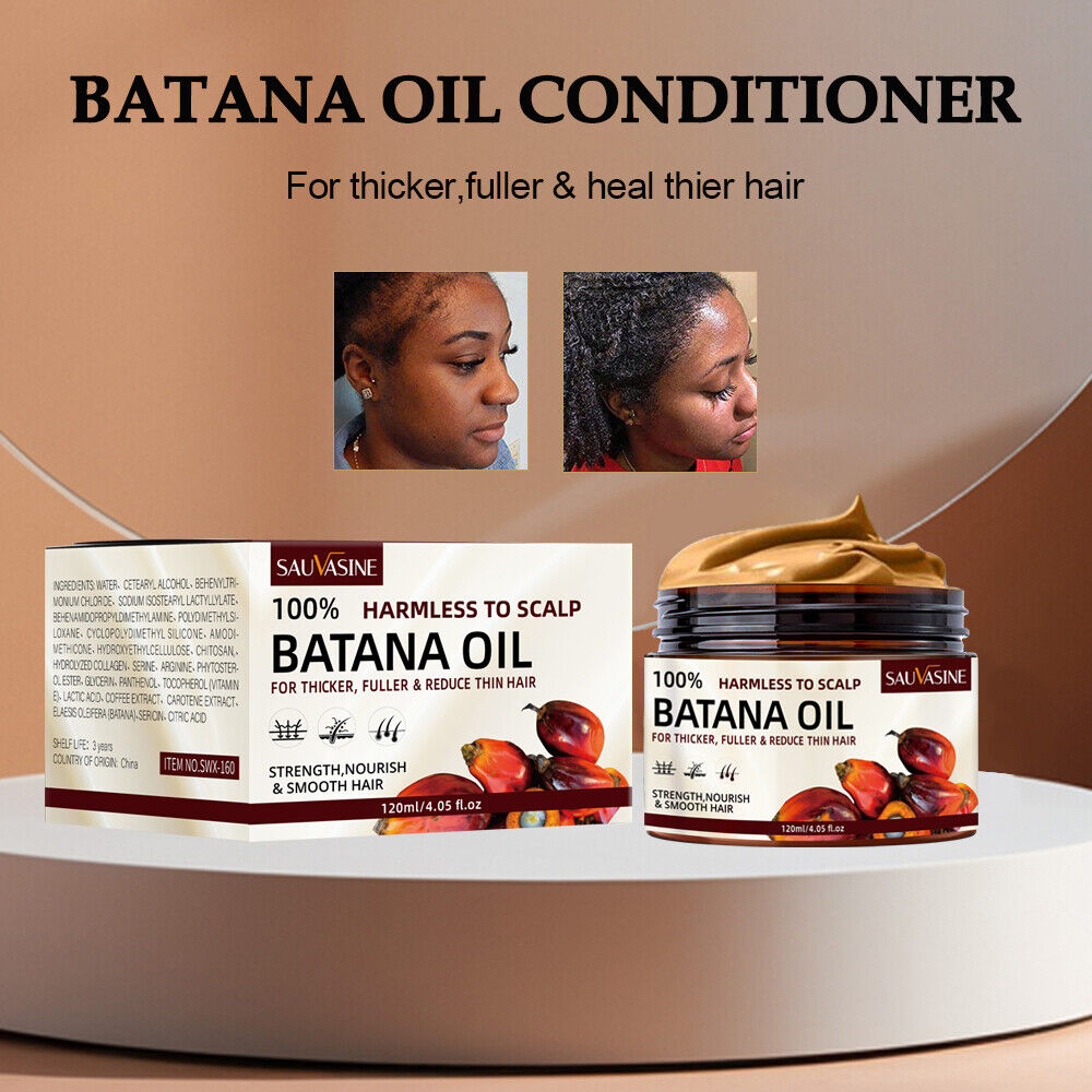 3x 100% Pure Batana Oil Conditioner For Hair Growth Batana For Black Men & Women