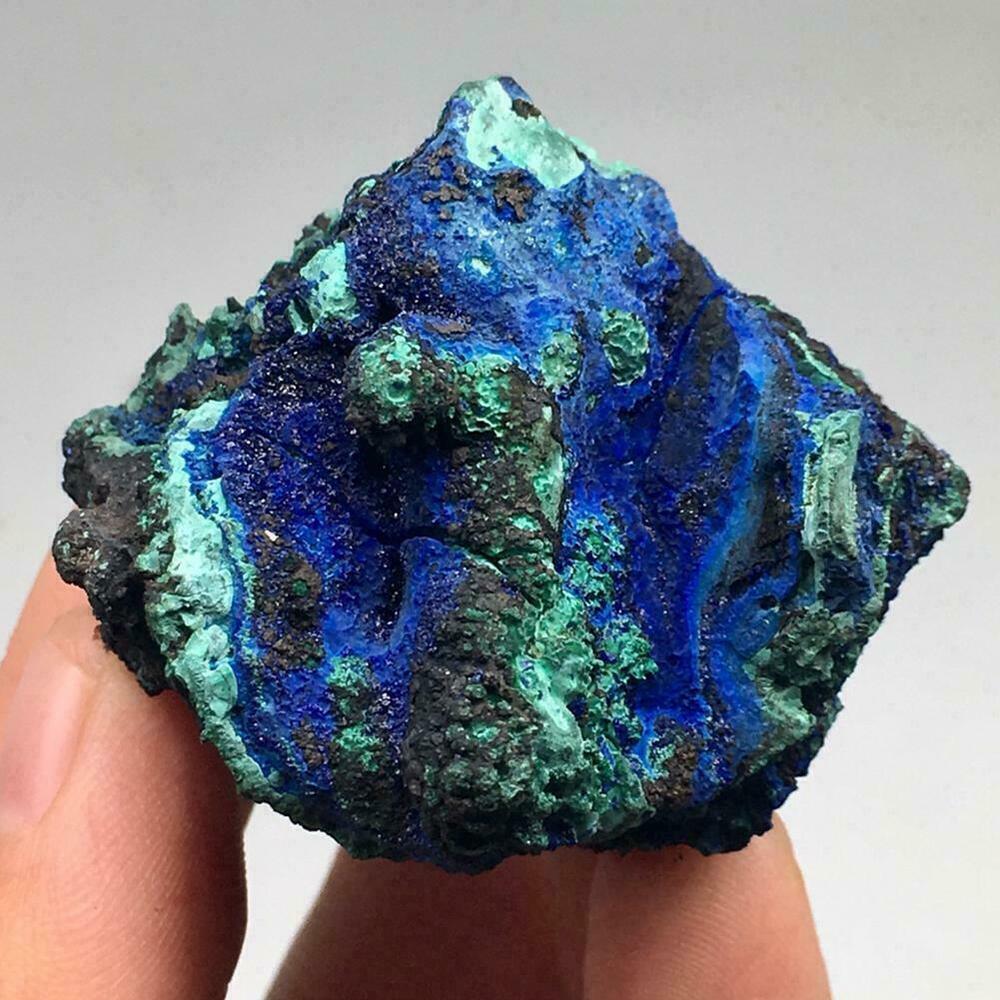 Natural Azurite Malachite Geode Crystal Mineral Specimen Stone Healing New Y6D8