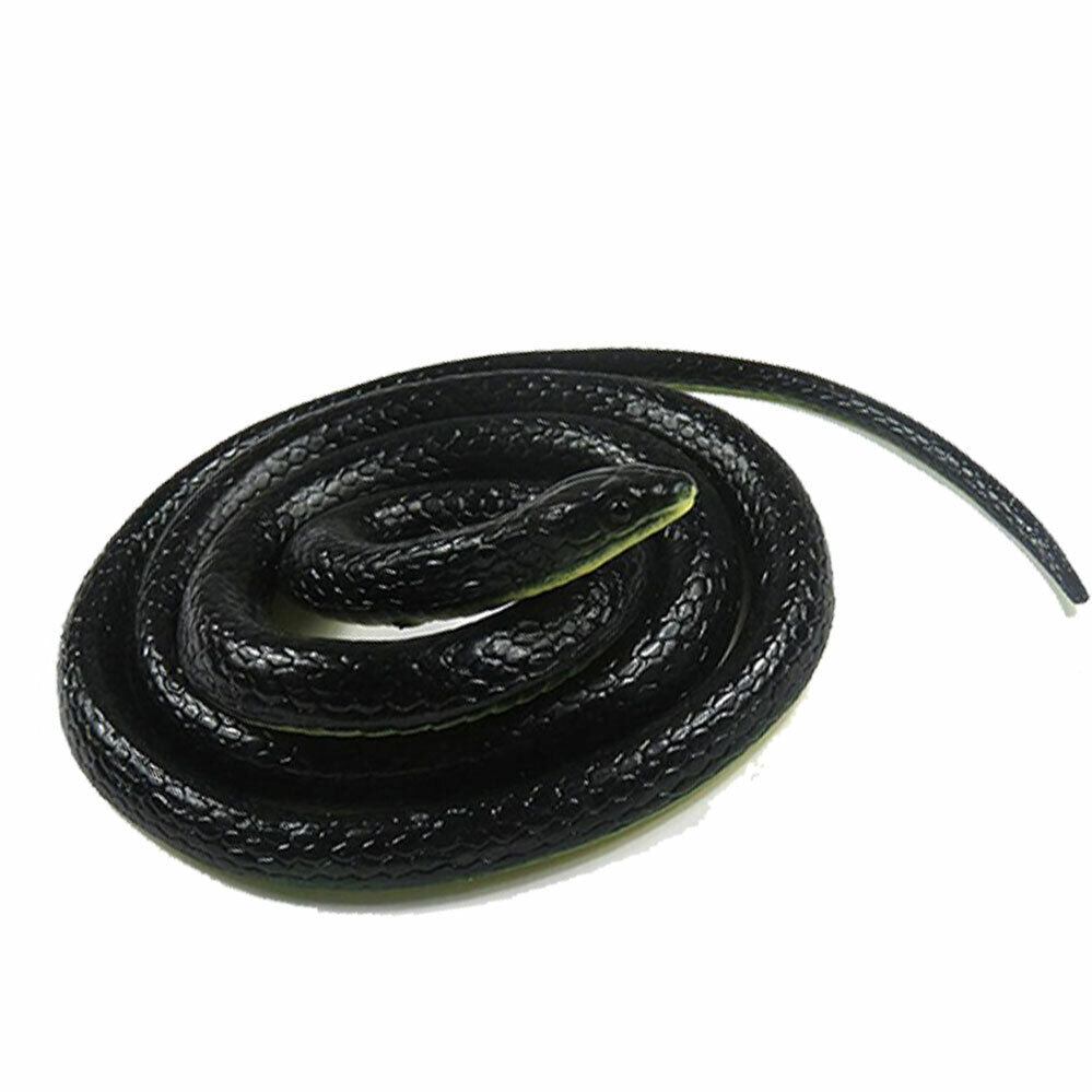 Halloween Realistic Rubber Toy Fake Snakes Safari Joke Prank Gift Garden Props