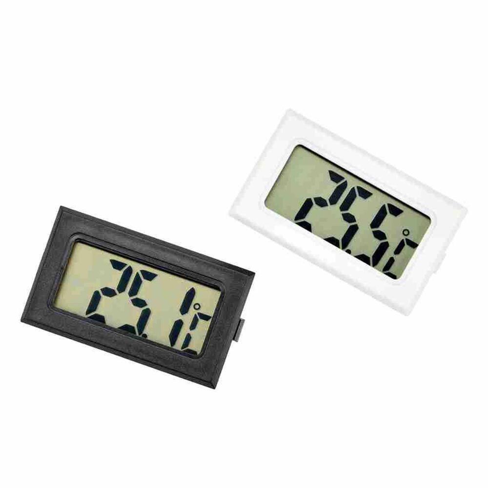 Mini Black Embedded LED Digital Thermometers Temperatures Coolings