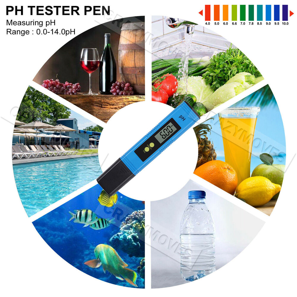 PH TDS Meter Digital Tester Pen Aquarium Pool SPA Water Quality Monitor