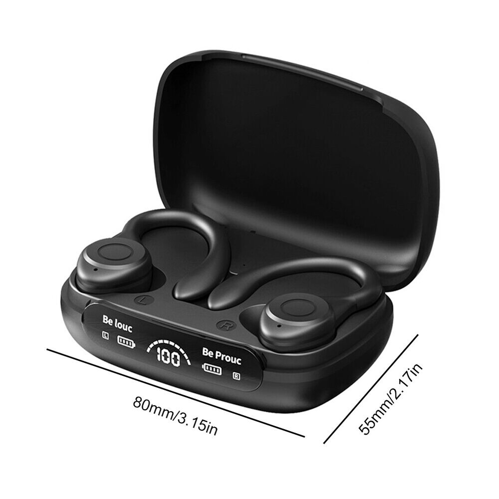 Gaming Earphones Ear Hook Comfortable Bluetooth-Compatible5.3 for Sports Running