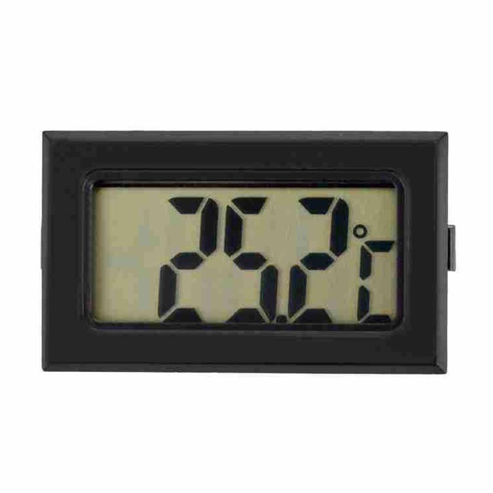 Mini Black Embedded LED Digital Thermometers Temperatures Coolings