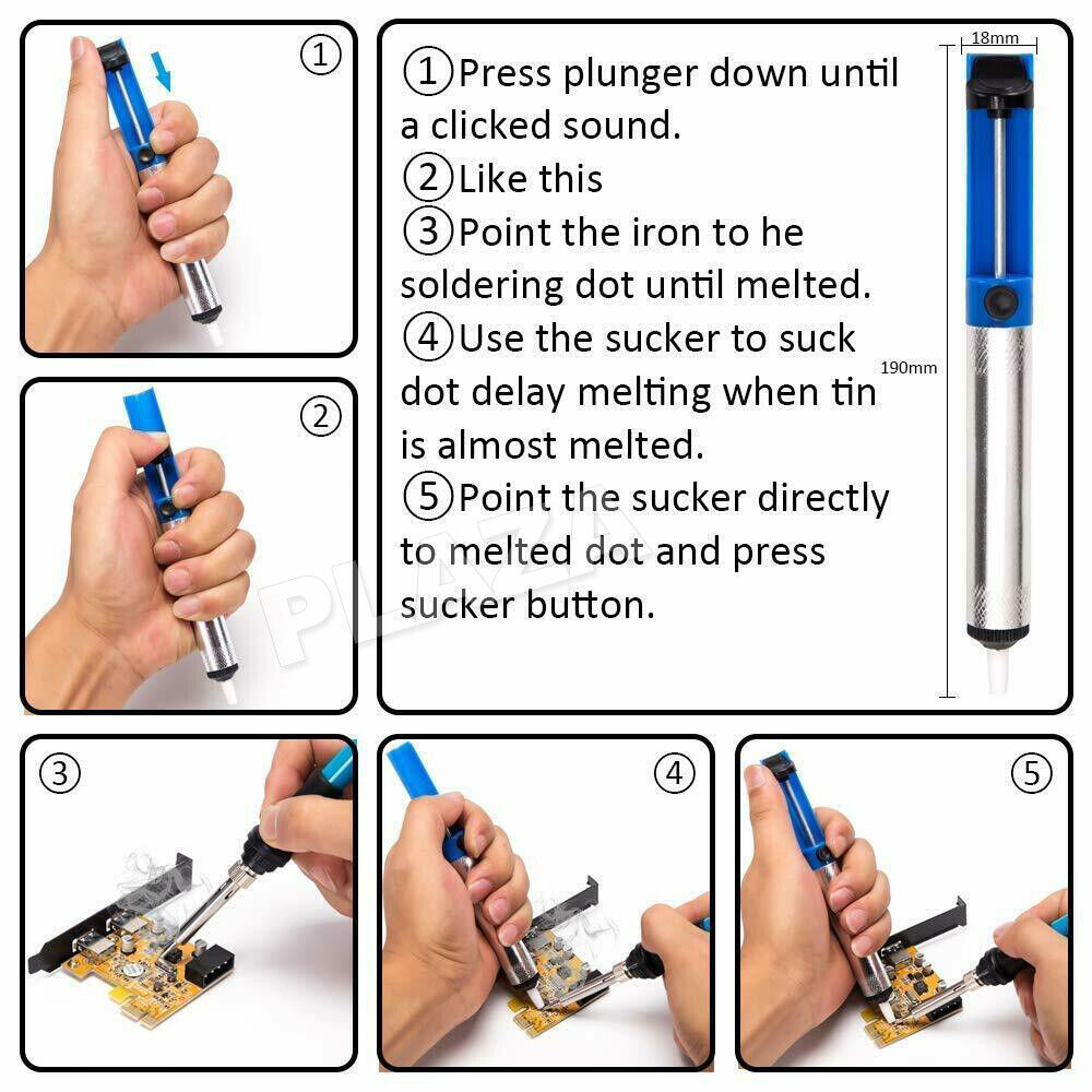 60W Electric Soldering Iron Kit Solder Welding Stand Adjustable Temperature