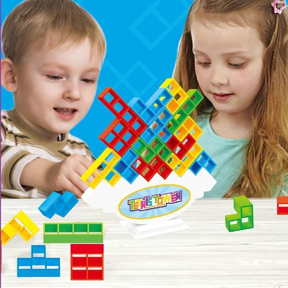 Tetra Tower Game Stacking Blocks Balance Puzzle Assembly Bricks gift 2024