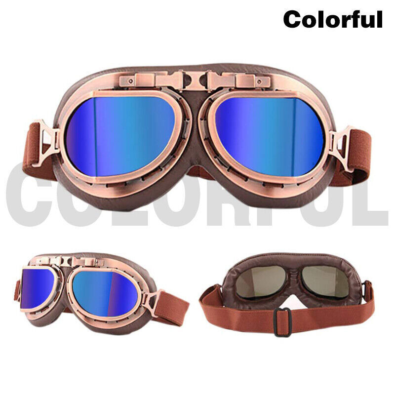 Retro Vintage Motorcycle Racing Goggles Motocross ATV Dirt Bike Off-road Eyewear