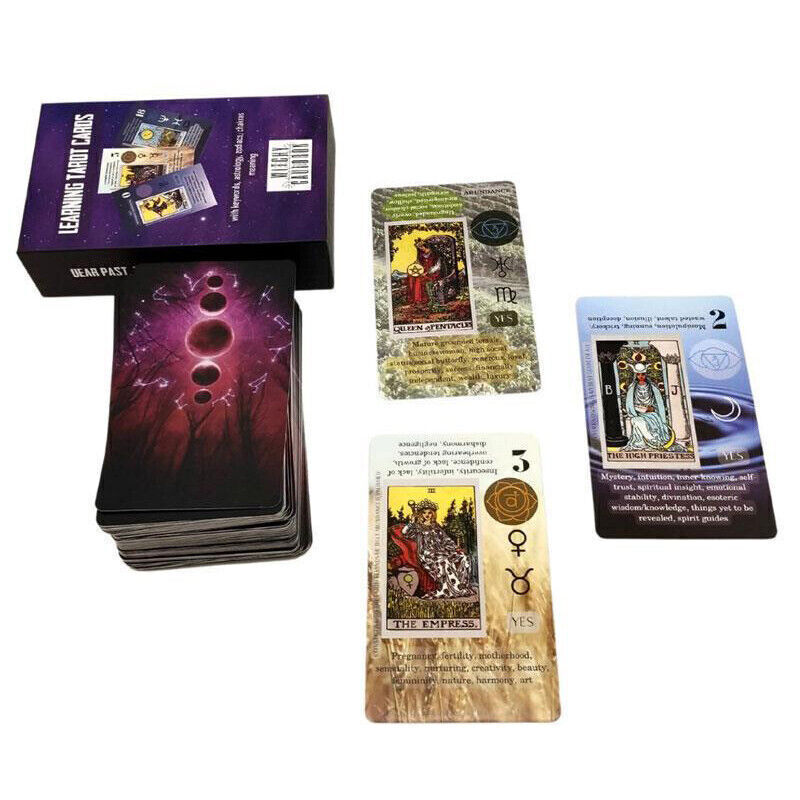 Tarot Cards Deck for Beginners Vintage Card Set Family Party Playing Board Gift