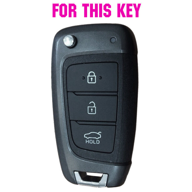 XUKEY Silicone Car Key Cover Case Remote Fob For Hyundai I30 Solaris 、Verna kona