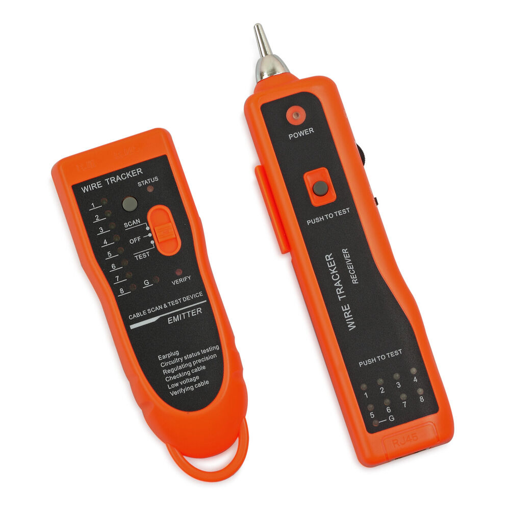 Telephone Network RJ45/11 Cable Wire Probe Tracker Tester Tone Generator Finder