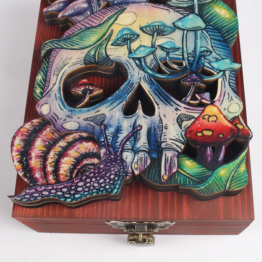 Key Keepsake Box Nature Hidden Key Box Skull Storage Lock Box Key