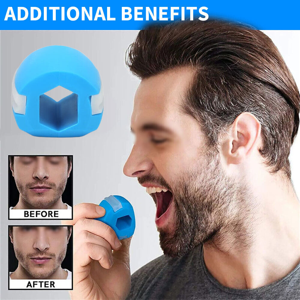 Jawline Exerciser Neck Toner Jaw Training Fitness Ball Face Muscle Trainer Kit