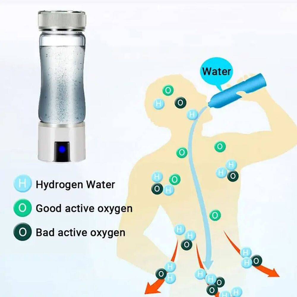 300ml Hydrogen Water Bottle 3000PPB Hydrogen Water Machine For Office Exercise