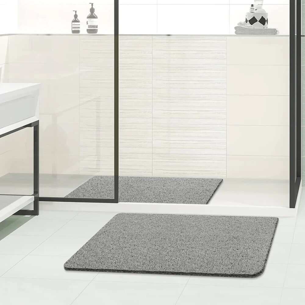 Hydro Wonder Super Comfy Shower Mat Non Slip Never Stains or Blocks Drain Grey