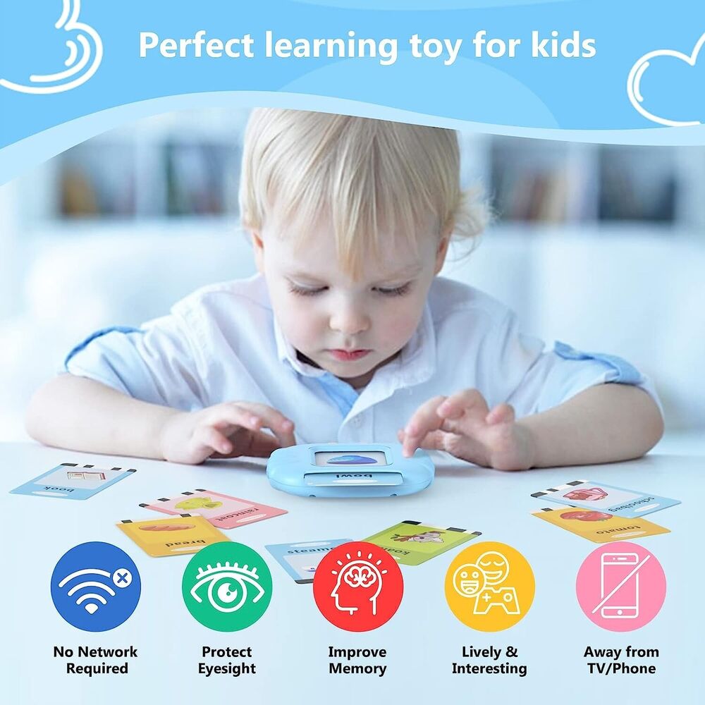 Talking Flash Cards For Toddlers Preschool Words Learning Cards Toy For Kids