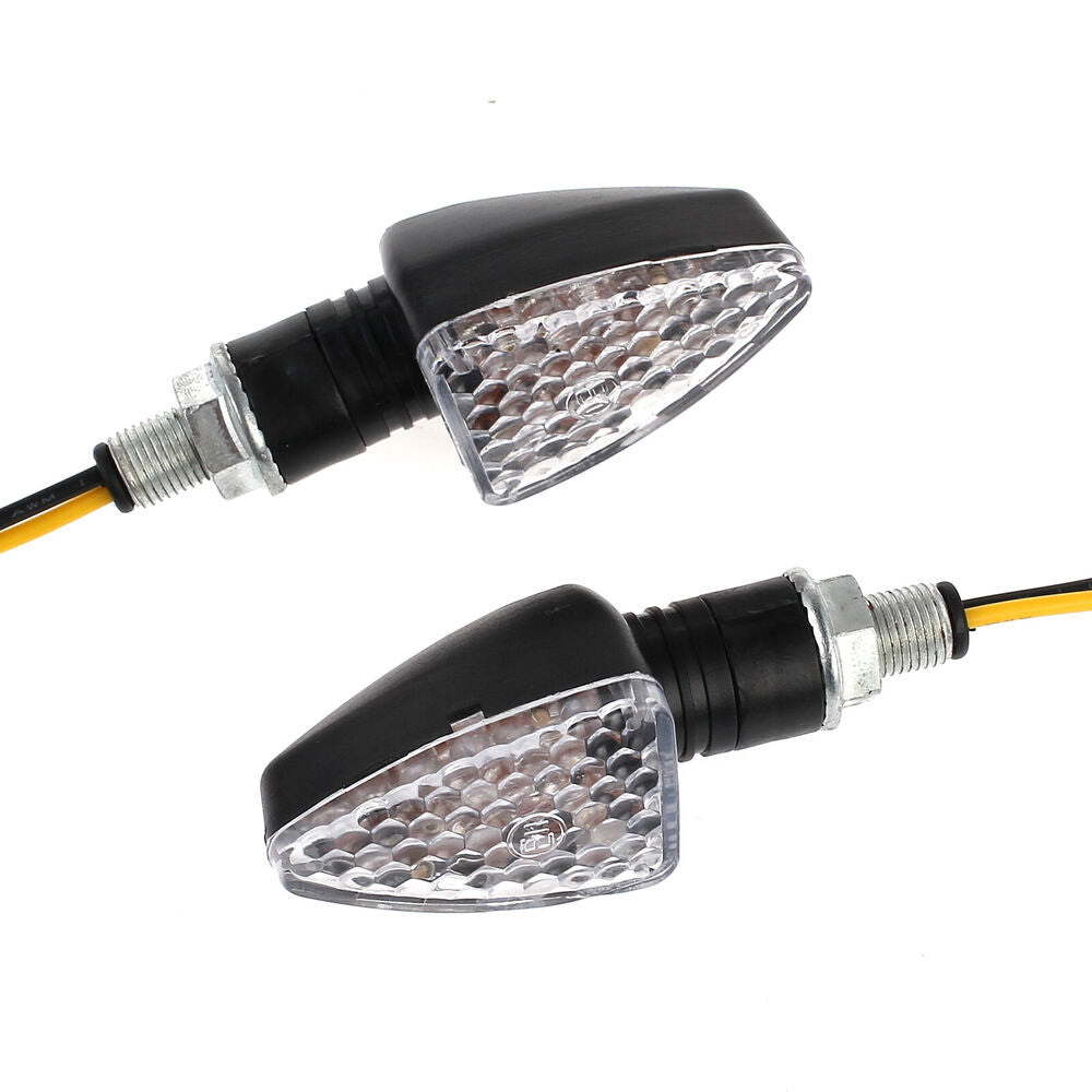 4X Motorcycle LED Turn Signal Indicators Motorbike Turning Amber Light Universal