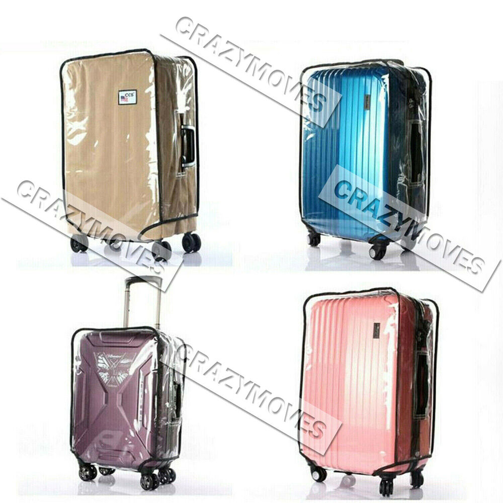 Transparent Waterproof PVC Travel Luggage Protector Suitcase Cover 20"-30"