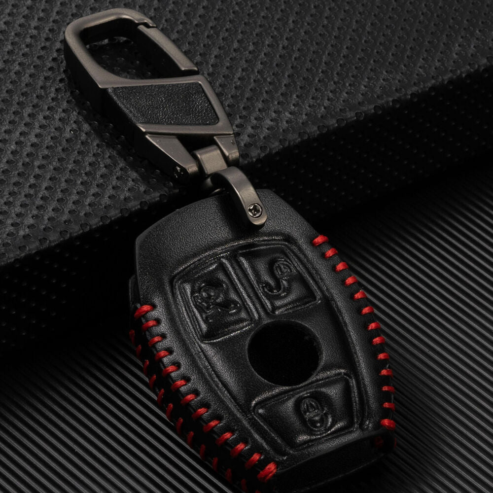 For Mercedes Benz SL GL CL 3-Button Remote Key Fob Cover Case Shell PU Leather