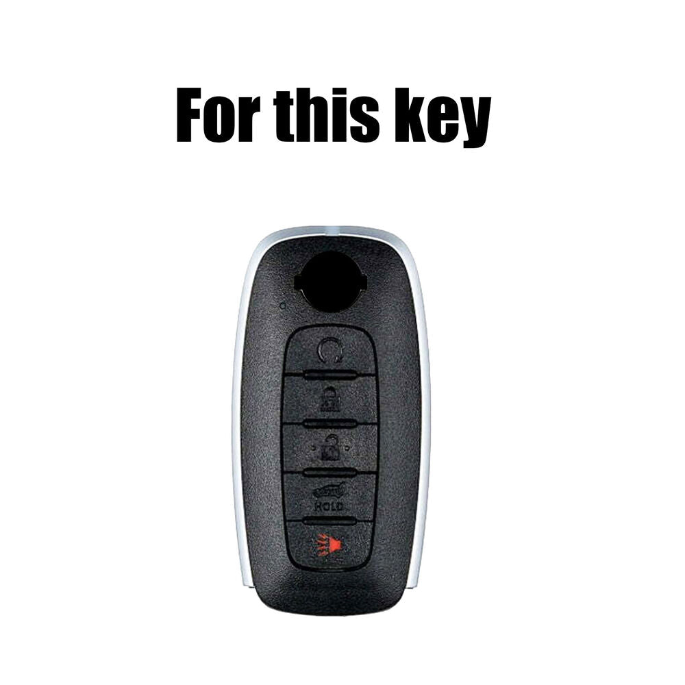 For Nissan Kicks Ariya Rogue Teana 5 button Smart Remote Key Fob Ring Case Cover