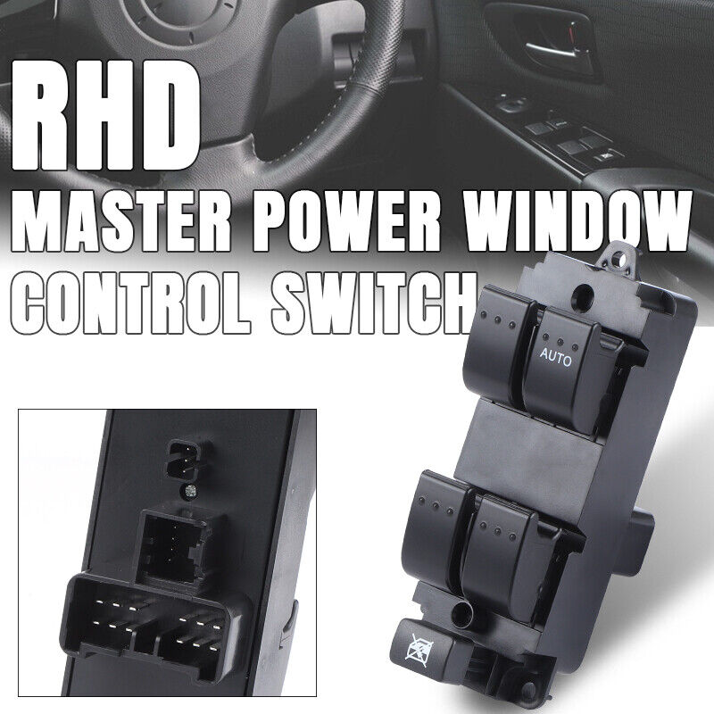 Right Driver Master Power Window Control Switch For Mazda 3 BK 4 Buttons 2004-09