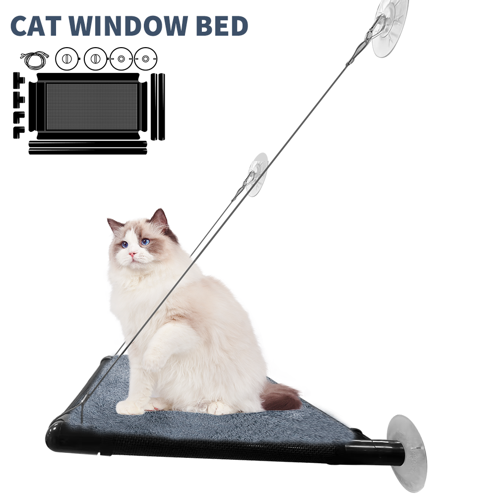 Pet Cat Window Hammock Perch Bed Hold Up To 60lbs Mounted Durable Seat Sunny