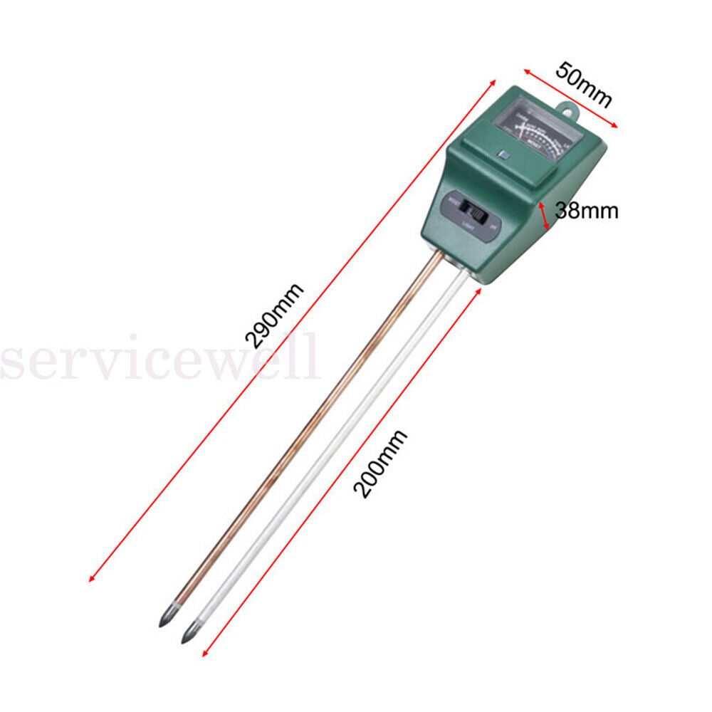 3 in 1 Soil PH Tester Water Moisture Test Meter Kit For Garden Plant Testing