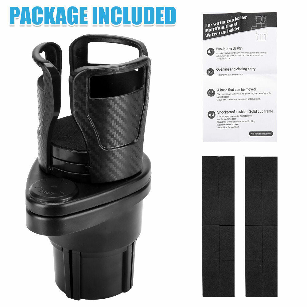 Multifunction Adjustable SUV Car Seat Cup Holder Drink Water Bottles Rack Storag